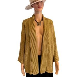 Jones New York Collection Chunky Weave Open Front Cardigan, Women's Size XL